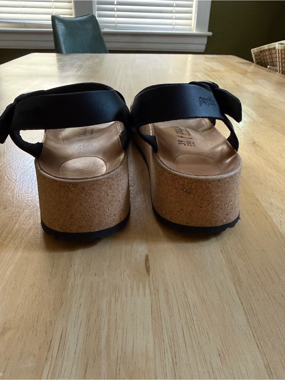 Birkenstock Black Cork Footbed Ankle Strap Sandal - Women - Picture 3 of 9